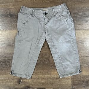 Free People Light Gray Bermuda Shorts